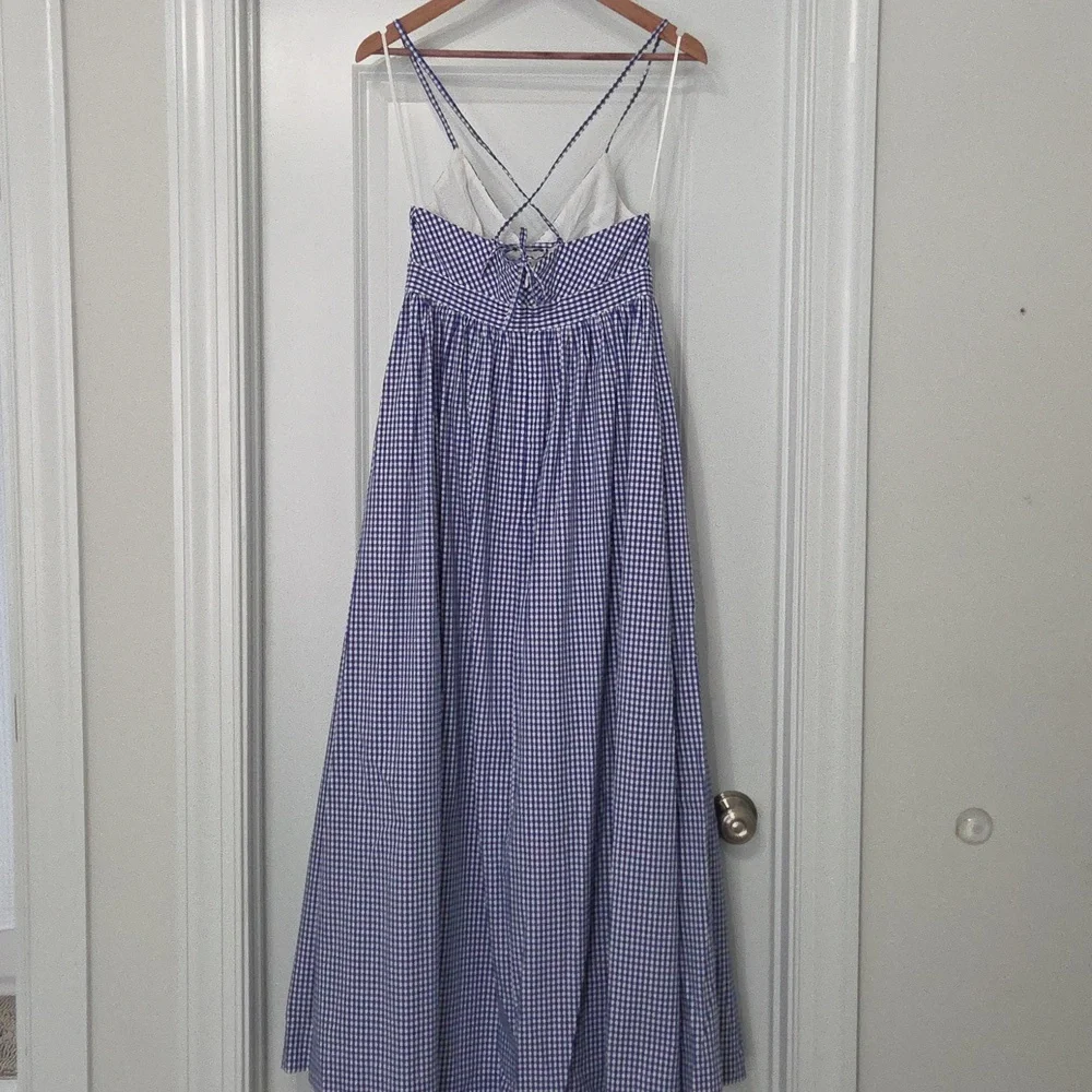 J. Crew Blue Gingham Dress - Picture 2 of 2